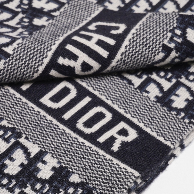 Dior 經典老花羊絨圍巾-5