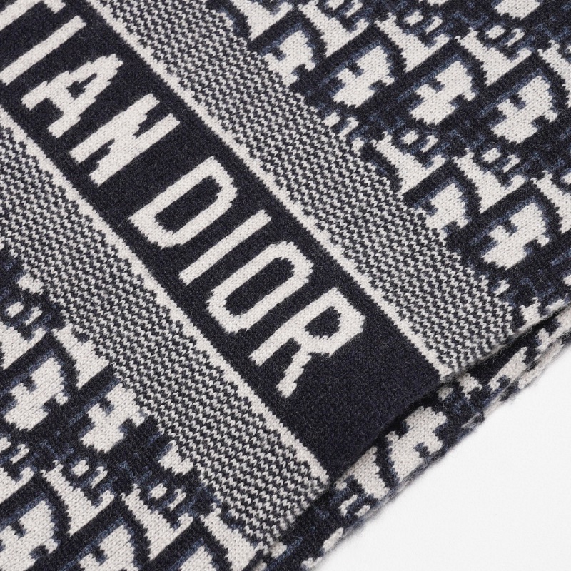 Dior 經典老花羊絨圍巾-7