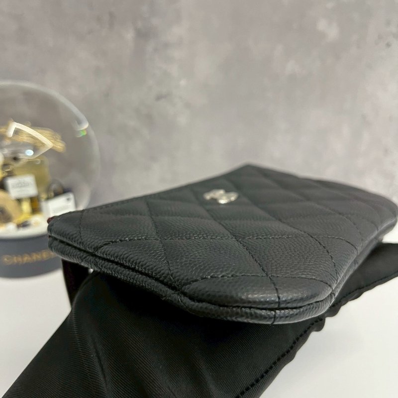 Chanel  一字零錢包 拉鍊有Chanel Logo-2