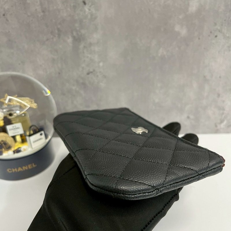 Chanel  一字零錢包 拉鍊有Chanel Logo-3