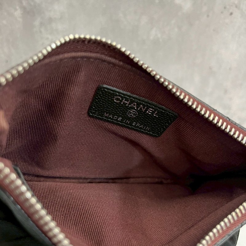 Chanel  一字零錢包 拉鍊有Chanel Logo-6