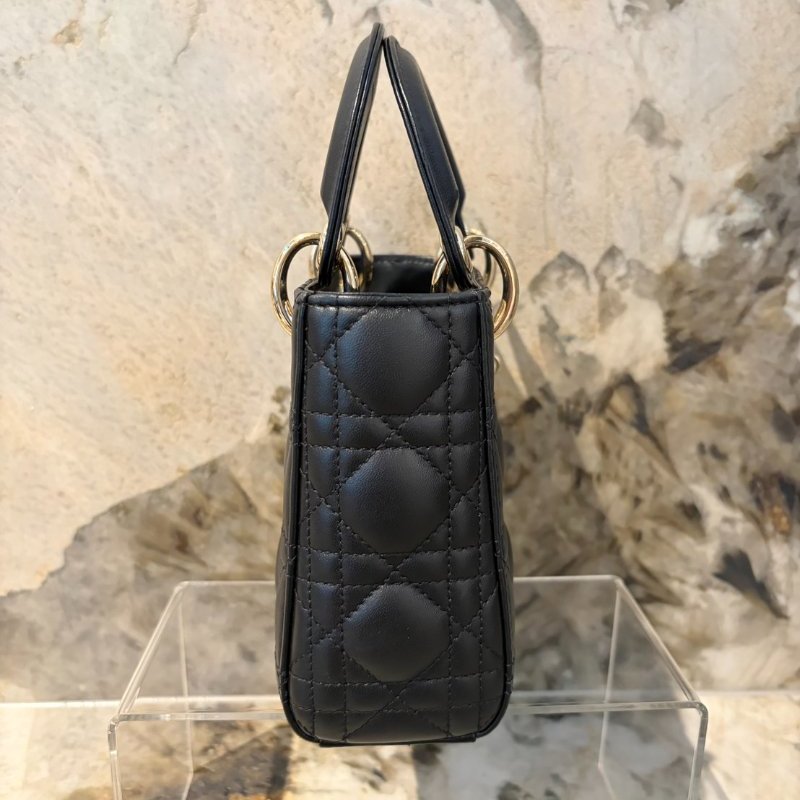 Lady Dior黑色羊皮小號Lady Dior兩用包-1