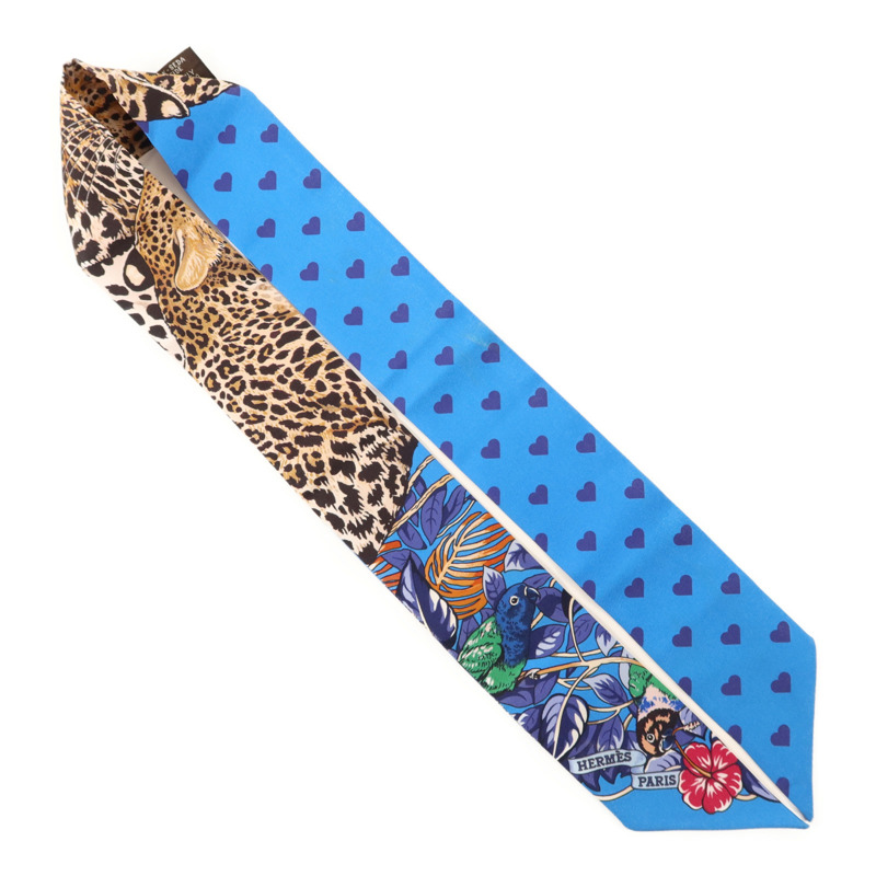 HERMES 絲質Twilly絲巾-3