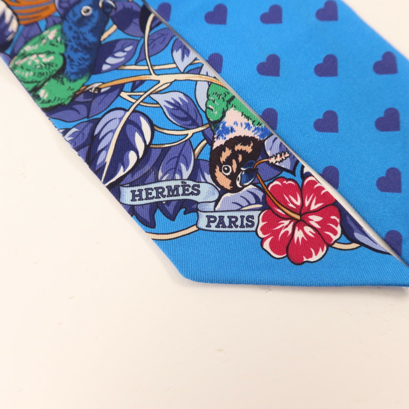 HERMES 絲質Twilly絲巾-4
