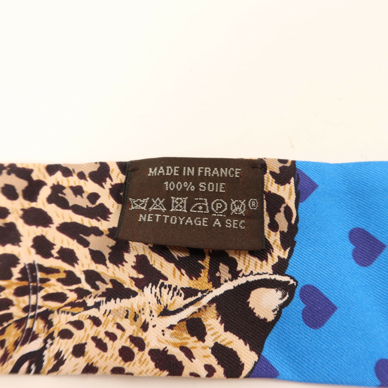 HERMES 絲質Twilly絲巾-6