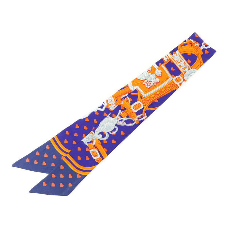 HERMES 絲質Twilly絲巾-1
