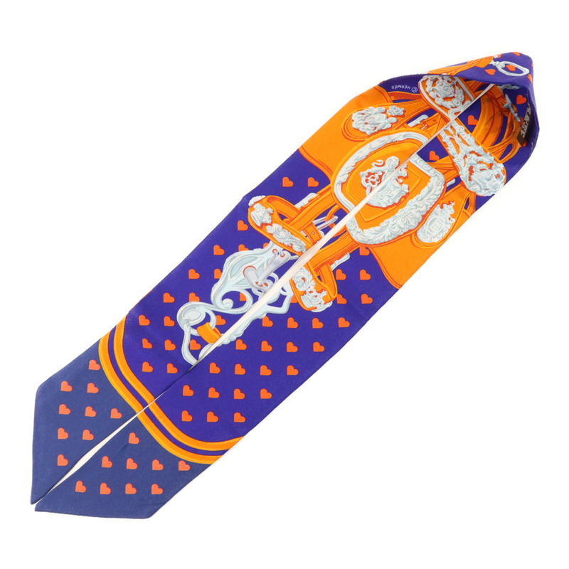 HERMES 絲質Twilly絲巾-2