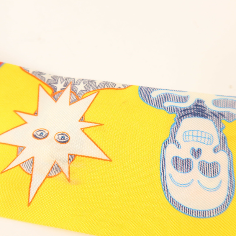 HERMES 絲質Twilly絲巾-9