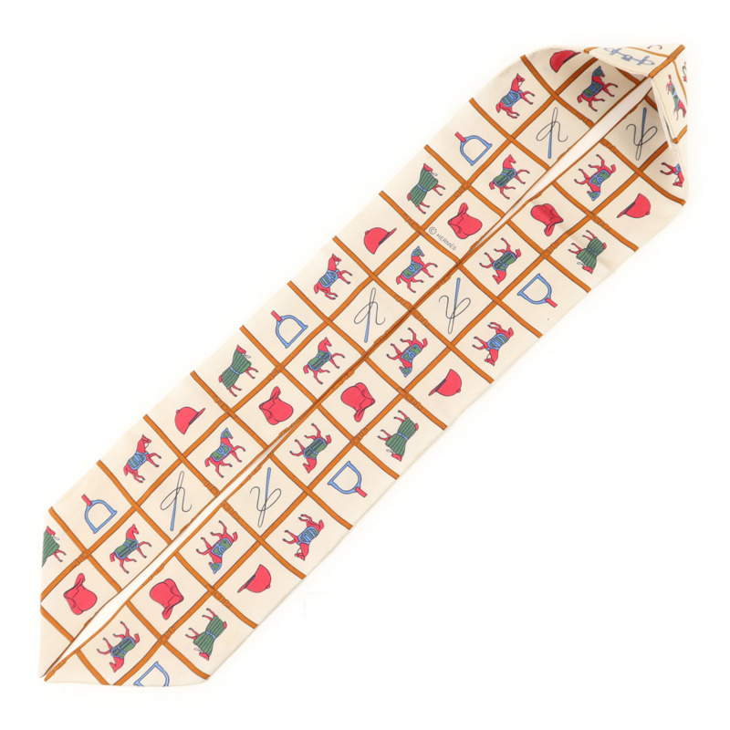 HERMES 絲質Twilly絲巾-2