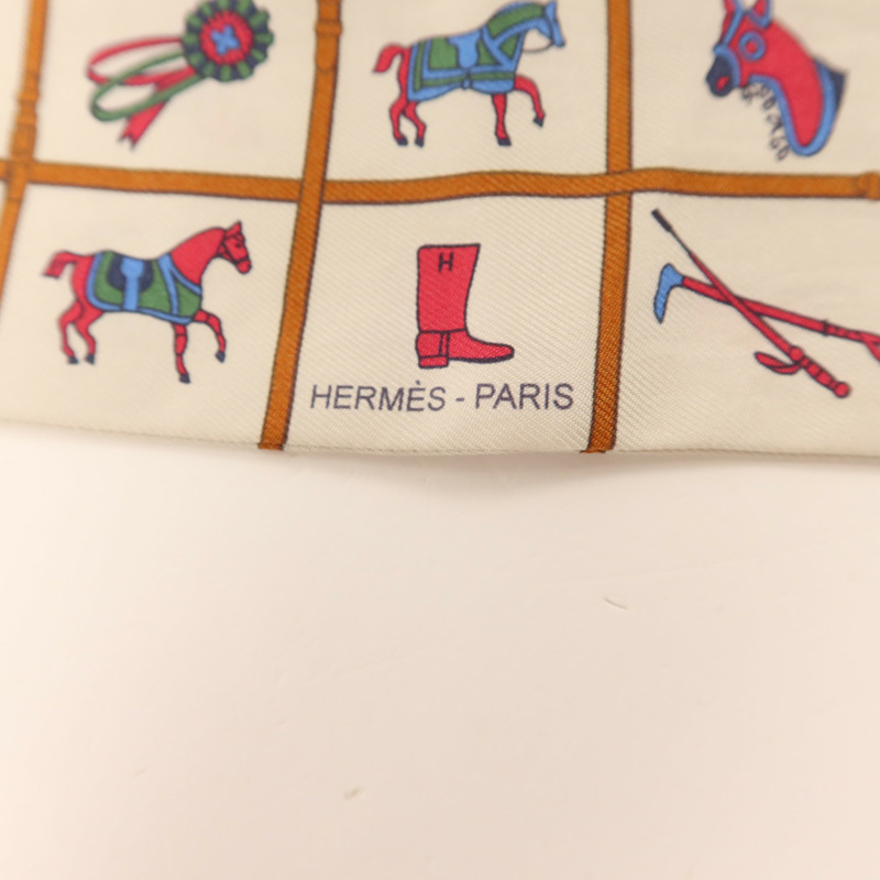 HERMES 絲質Twilly絲巾-4
