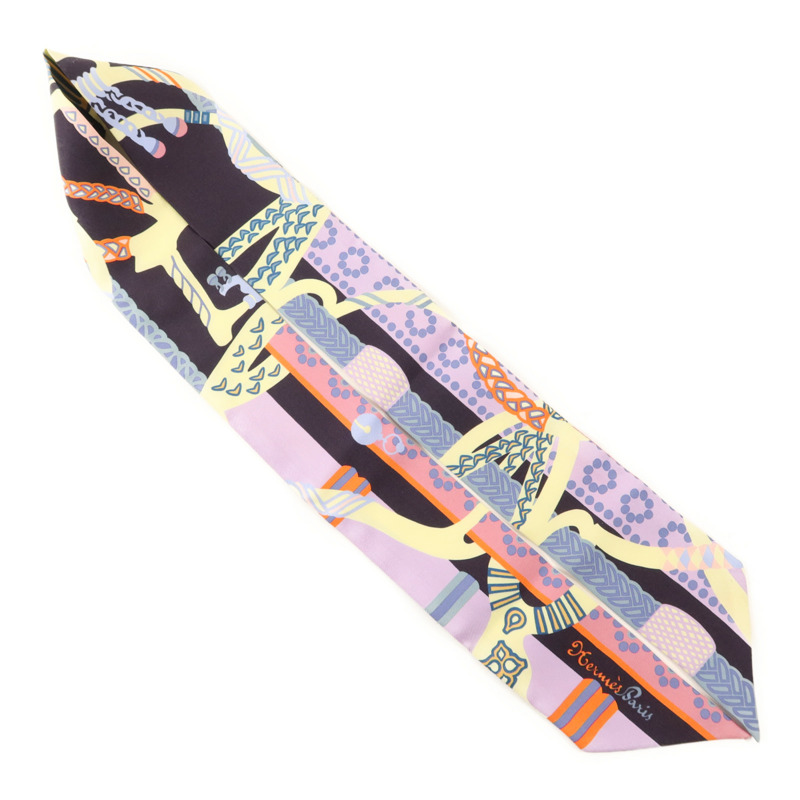 HERMES 絲質Twilly絲巾-3