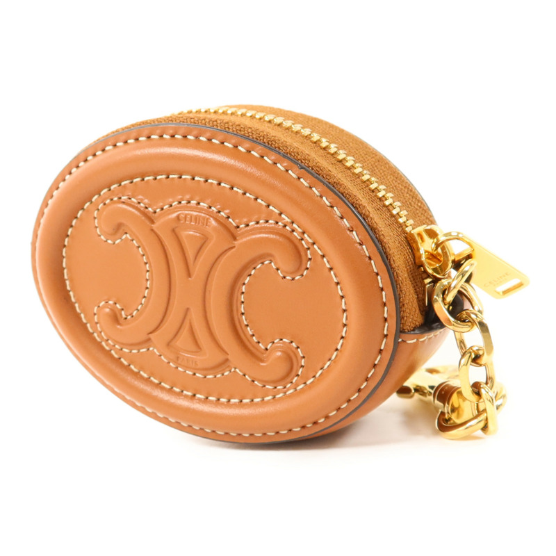 CELINE 牛皮皮革Purse with Hook金扣零錢包-2