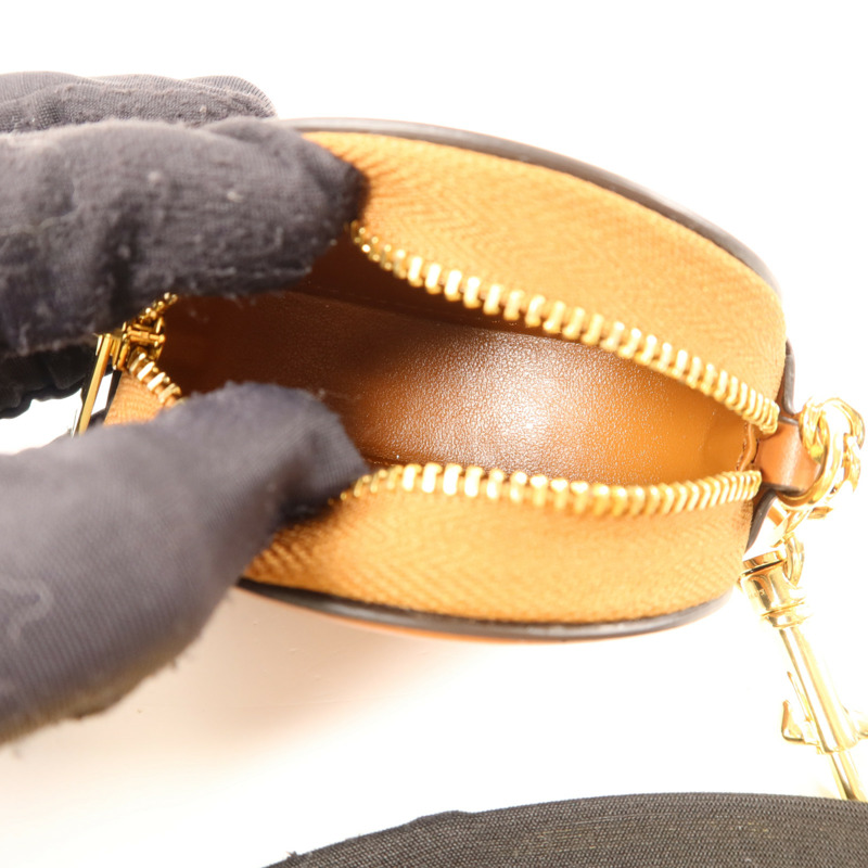 CELINE 牛皮皮革Purse with Hook金扣零錢包-4