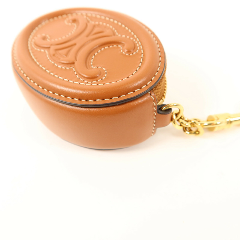 CELINE 牛皮皮革Purse with Hook金扣零錢包-9