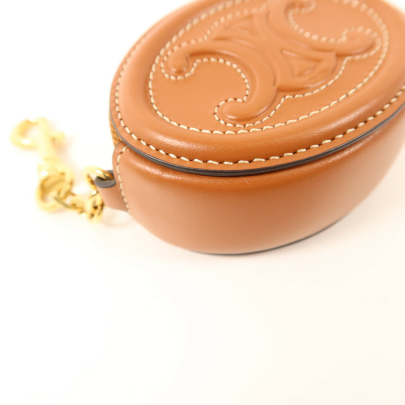 CELINE 牛皮皮革Purse with Hook金扣零錢包-12