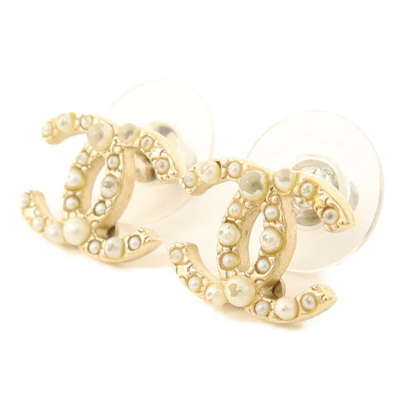 CHANEL 金屬/PVC Earrings耳環-1