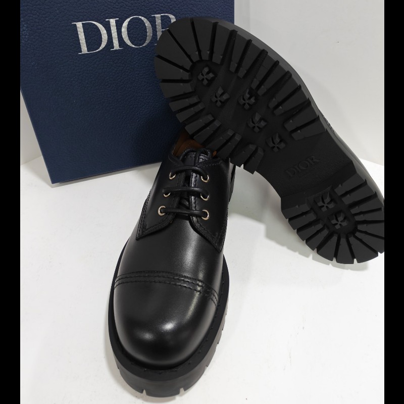 Dior Explorer III 男款皮鞋 黑色經典款德比鞋 43碼-1