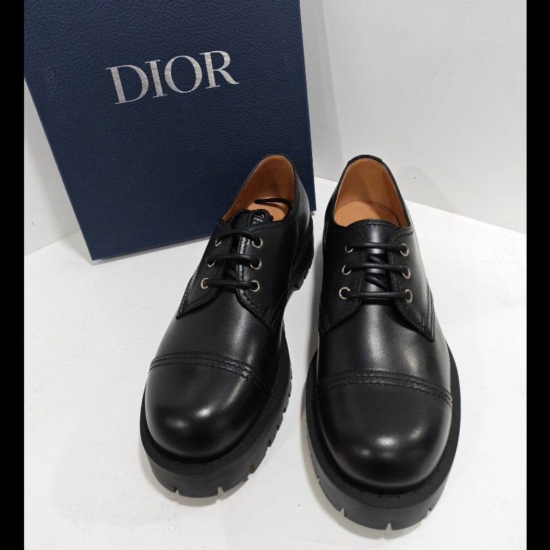 Dior Explorer III 男款皮鞋 黑色經典款德比鞋 43碼-3