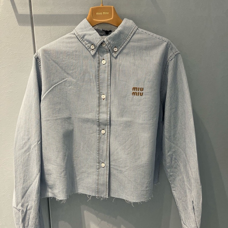 Miu Miu 女士 條紋襯衫IT-36 IT-38 IT-40 IT-42 IT-44碼-0