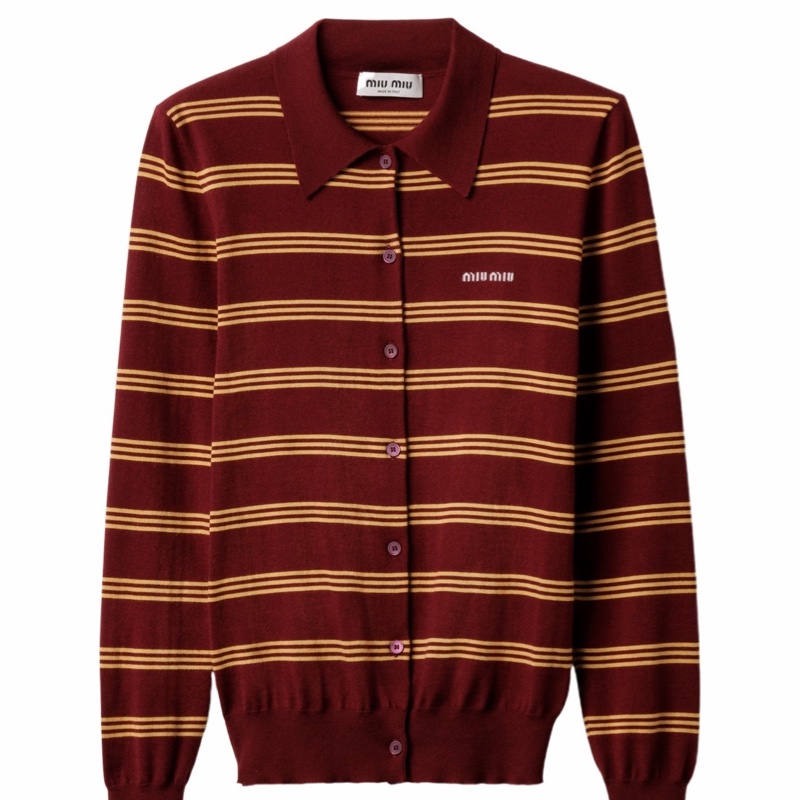 Miu Miu 女士 長袖針織開衫IT-36 IT-38 IT-40 IT-42 IT-44碼-0