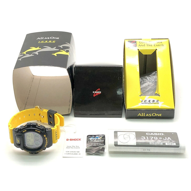 卡西歐 G-SHOCK Irukuji 2018 電波太陽能手錶 GW-6902K-9,第一代復刻版,黑黃配色,鯨魚 EL 背光設計,ICERC 三國丘店六月發售-9