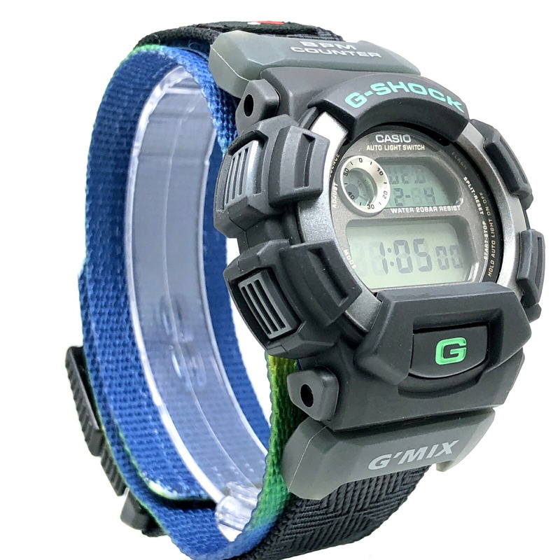 Casio G-SHOCK DW-9550BN-1T G'MIX 巴西混合腕錶,附心率計數器,黑色,1998 年 7 月發售,Mikunigaoka 商店-1