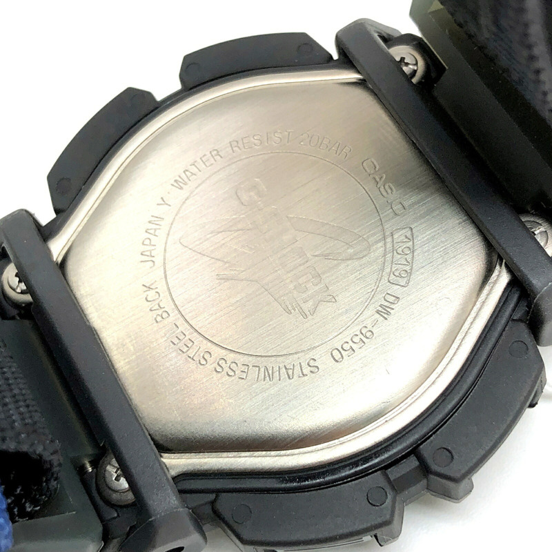Casio G-SHOCK DW-9550BN-1T G'MIX 巴西混合腕錶,附心率計數器,黑色,1998 年 7 月發售,Mikunigaoka 商店-7