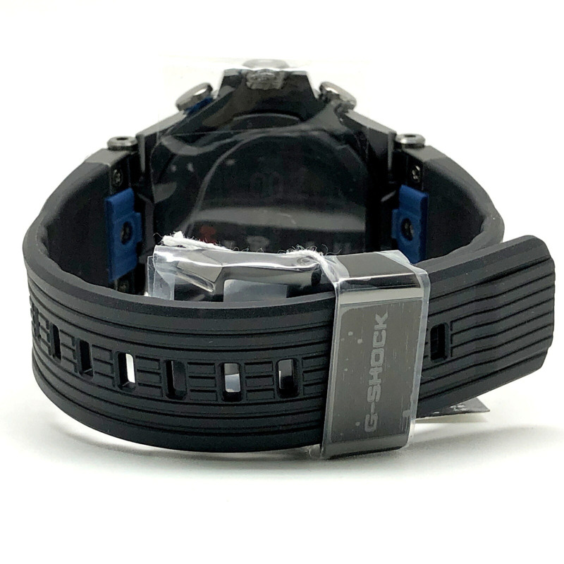 卡西歐 G-SHOCK MTG-B2000B-1A2 MT-G 手錶,電波太陽能,藍牙,Mobile Link,三重防震,雙核防護結構,柔軟聚氨酯錶帶,指針式,黑色 x 藍色金屬色,2020 年 11 月發售,Mikunigaoka 商店-5