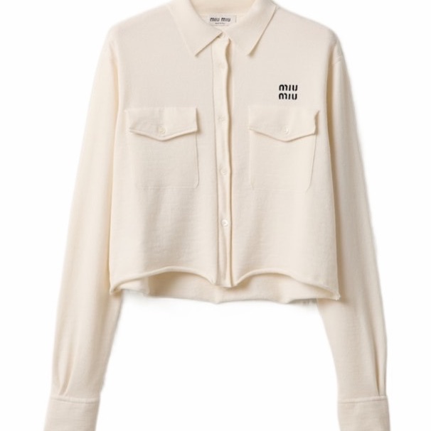 Miu Miu 女士 長袖襯衫IT-38 IT-40 IT-42碼-0