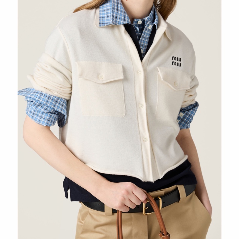 Miu Miu 女士 長袖襯衫IT-38 IT-40 IT-42碼-1