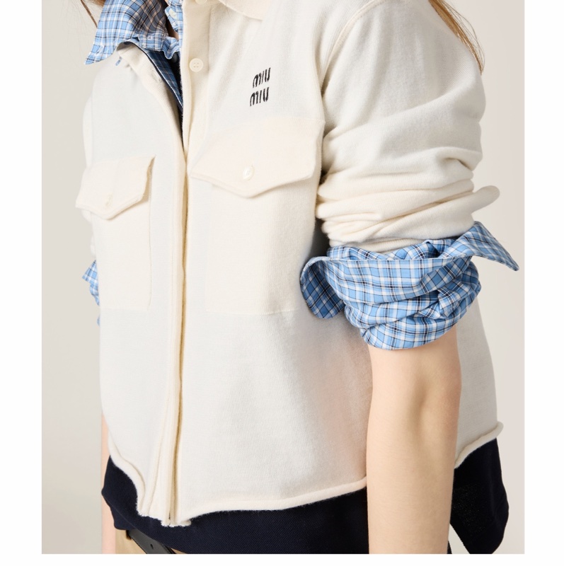 Miu Miu 女士 長袖襯衫IT-38 IT-40 IT-42碼-3