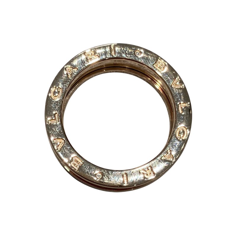 BVLGARI 寶格麗 B.zero1 RING SIZE:55 18K 陶瓷 戒指 黑色 玫瑰金 PG-1