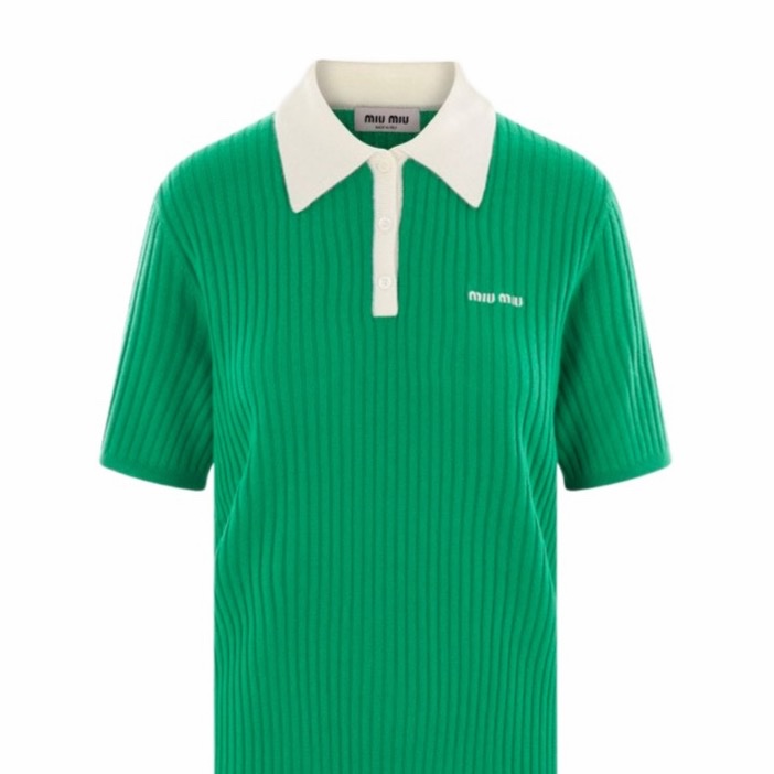 Miu Miu 女士 短袖針織衫IT-40 碼-4