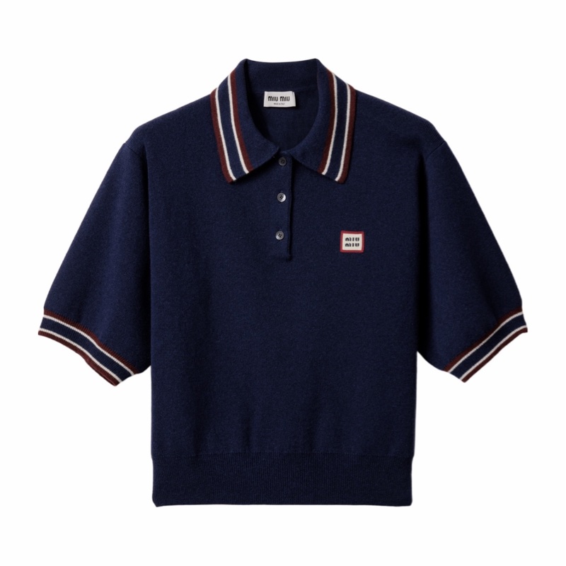 Miu Miu 女士 短袖Polo 針織衫IT-36 IT-38 IT-40 IT-42碼-4