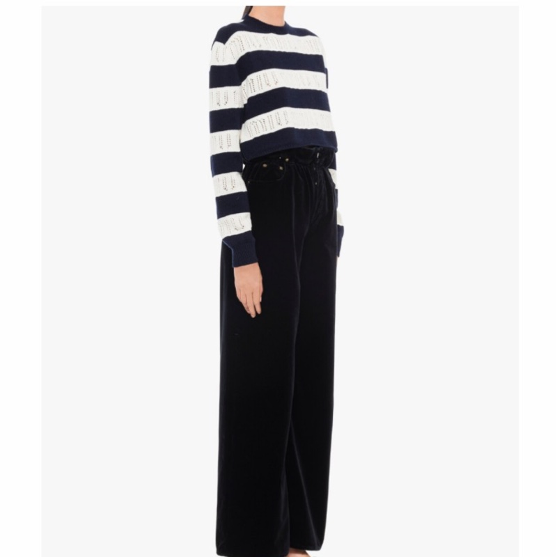 Miu Miu 女士 鏤空細節針織套頭衫IT-36碼-5