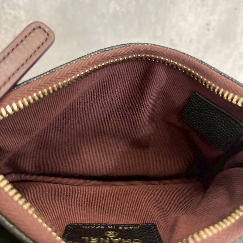 一字零錢包 荔枝牛 晶片款-6