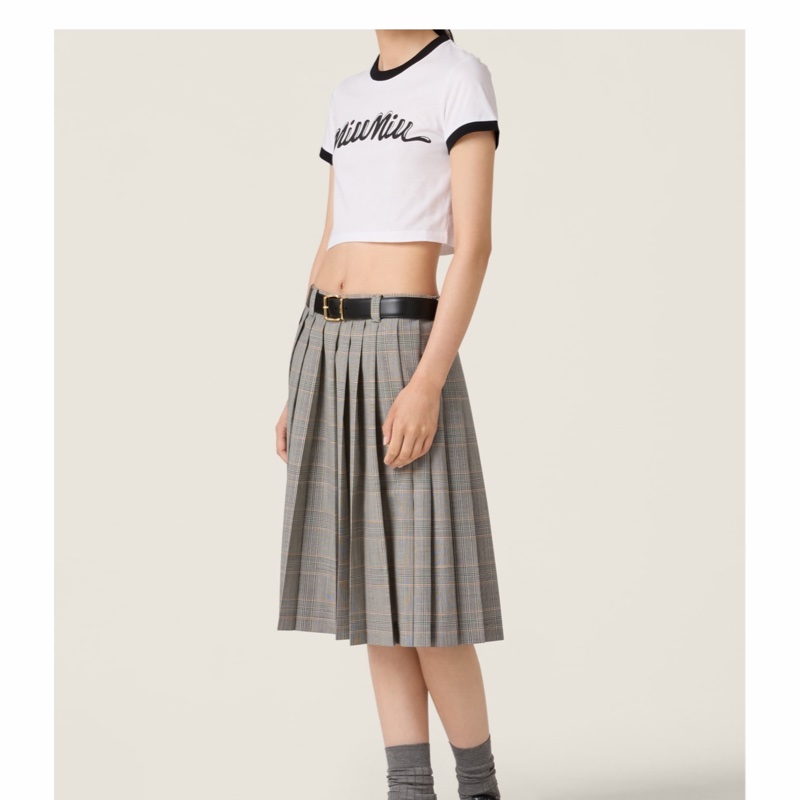 Miu Miu 女士 圓領T恤XS M L XL碼-4