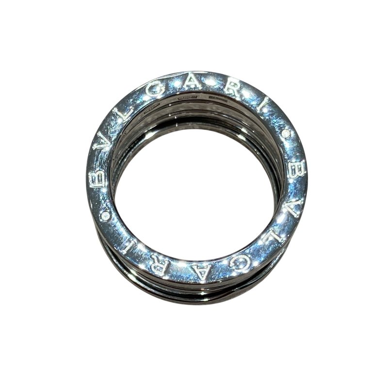 BVLGARI 寶格麗 346594 B.ZERO1 FOUR BANDS RING SIZE:51 18K 戒指 銀色 WG-2