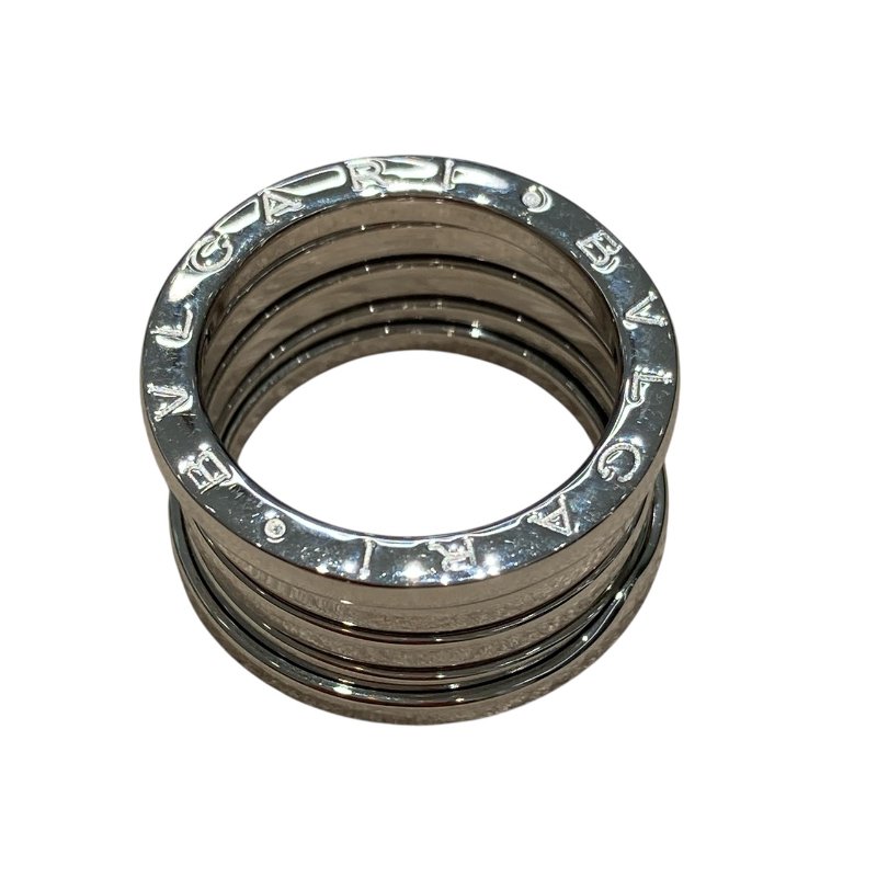 BVLGARI 寶格麗 346594 B.ZERO1 FOUR BANDS RING SIZE:51 18K 戒指 銀色 WG-3