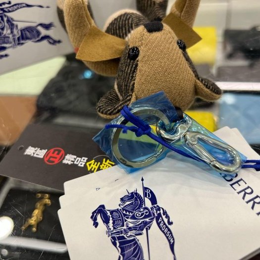 東區正精品㊣ BURBERRY THOMAS 8124868 全新經典格紋蝴蝶結泰迪熊公仔吊飾鑰匙圈掛飾吊飾 RZ6258-6