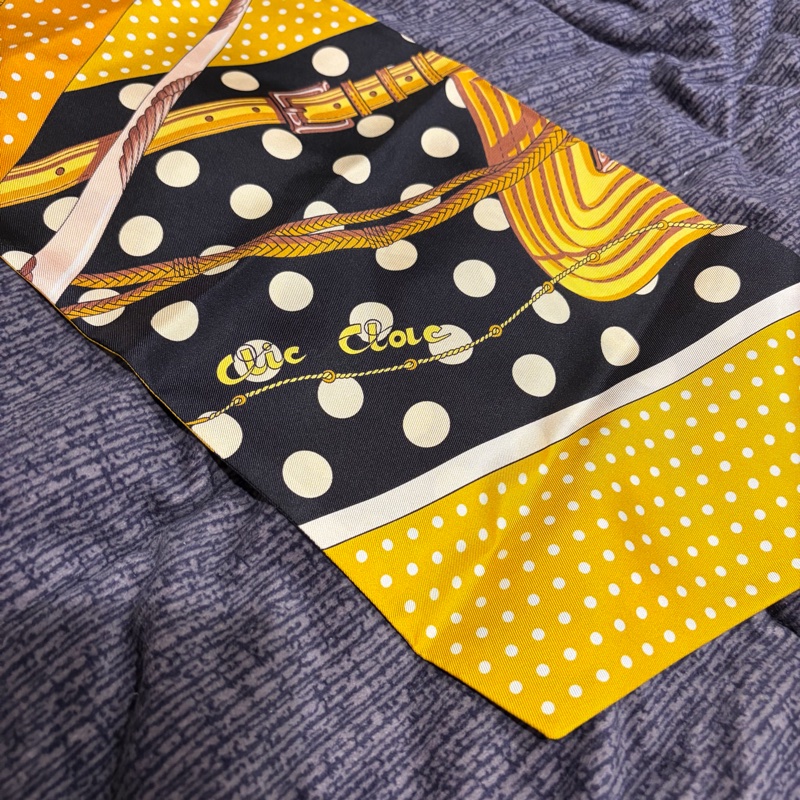 Hermès 波爾卡圓點 Maxi Twilly 巨型twilly Clic Clac à Pois en Soie Silk絲巾-16