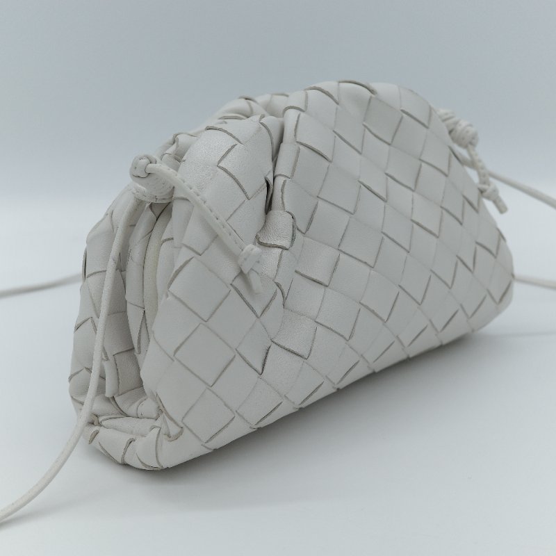 Bottega Veneta 寶緹嘉 Mini Pouch 白色 編織小牛皮 肩背包-3