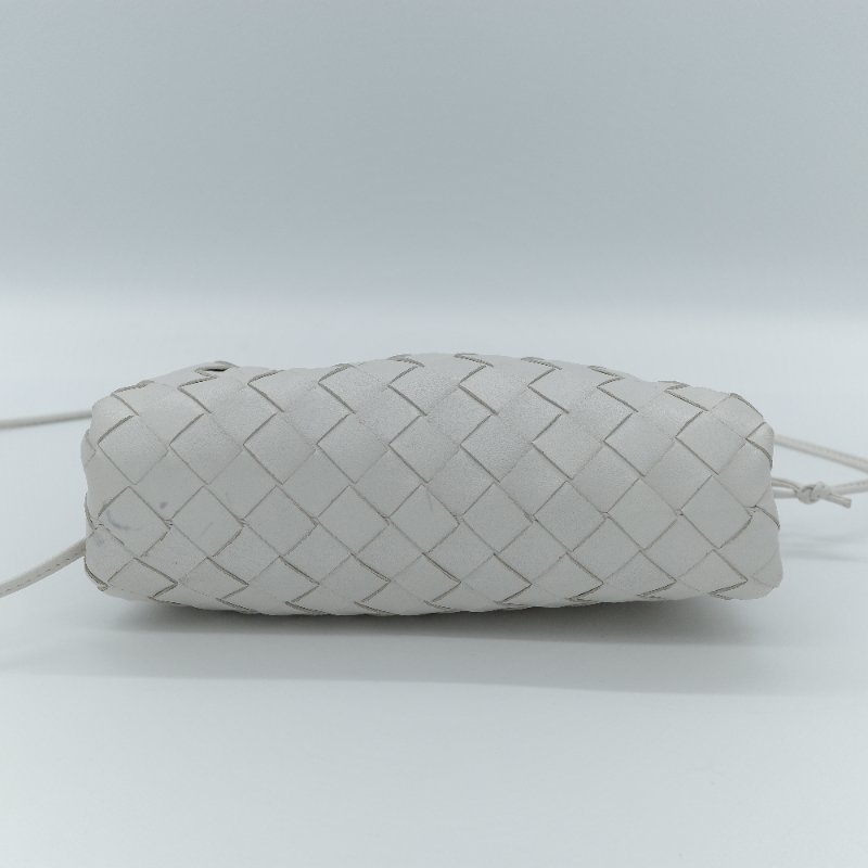 Bottega Veneta 寶緹嘉 Mini Pouch 白色 編織小牛皮 肩背包-4