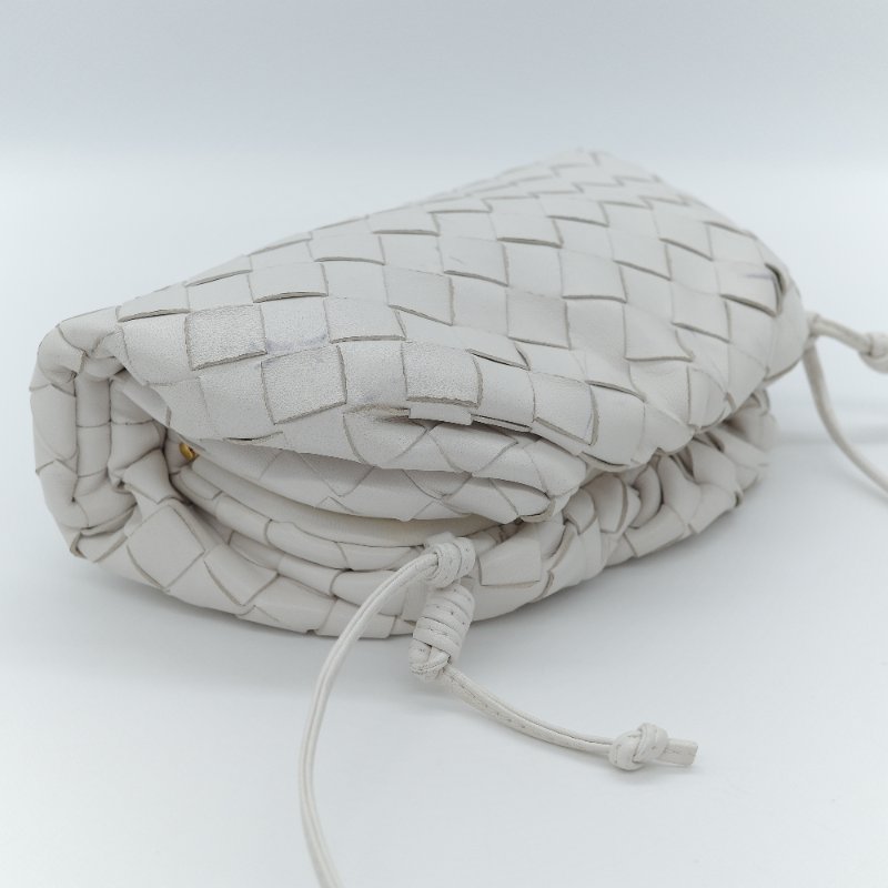Bottega Veneta 寶緹嘉 Mini Pouch 白色 編織小牛皮 肩背包-8