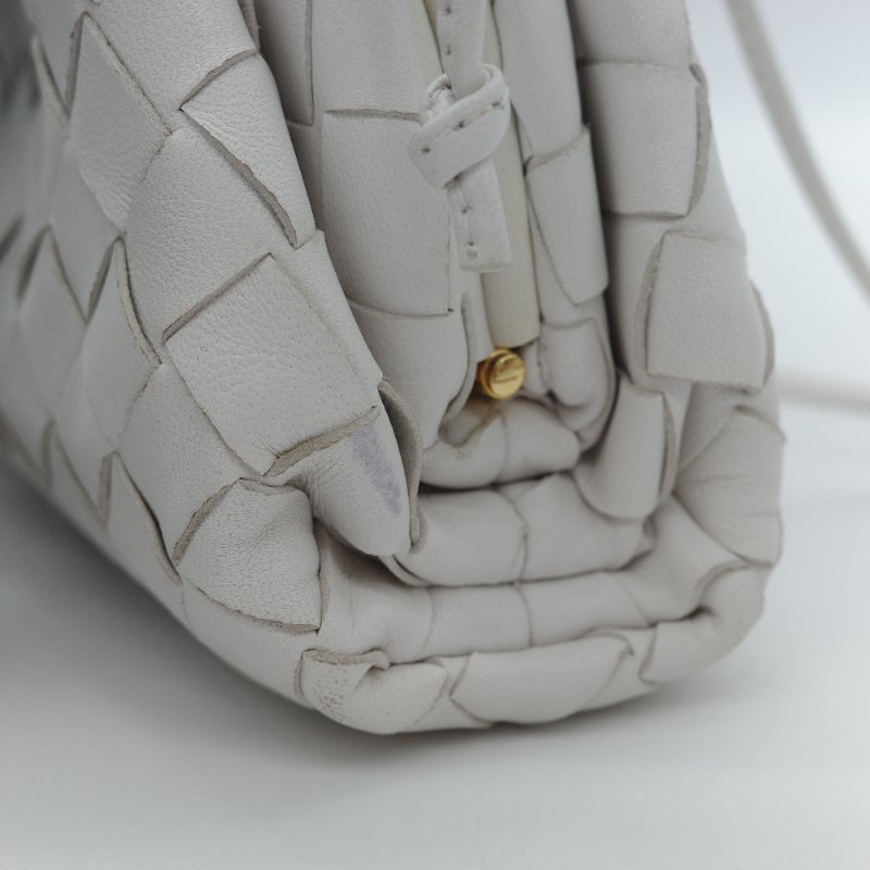 Bottega Veneta 寶緹嘉 Mini Pouch 白色 編織小牛皮 肩背包-14