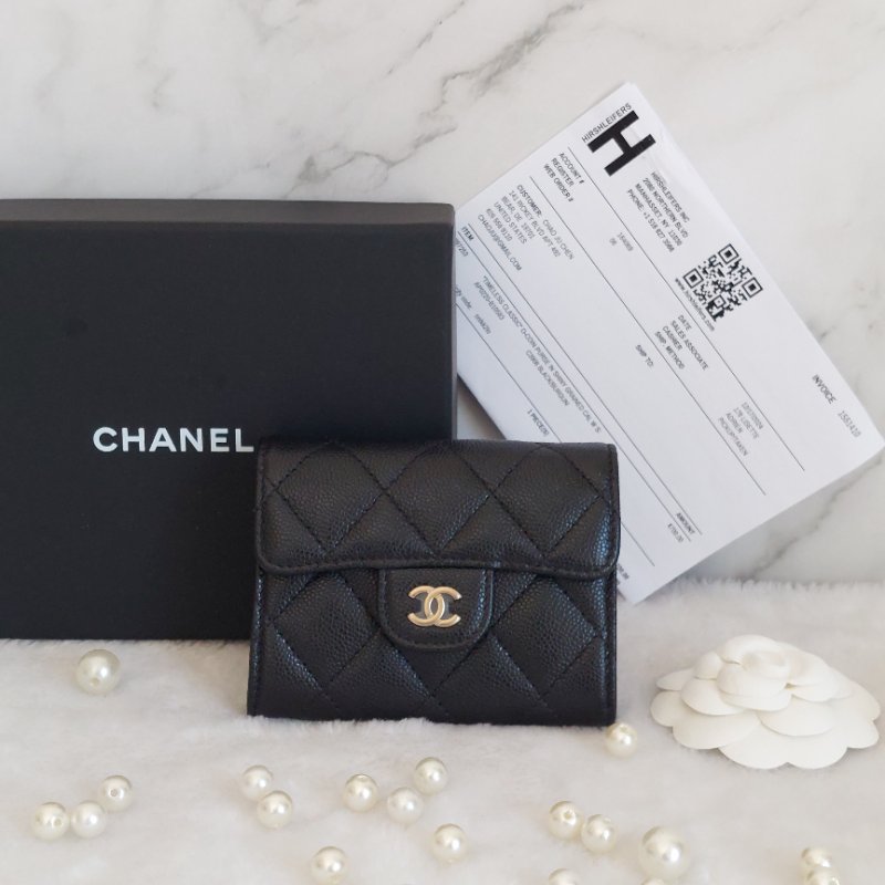 Chanel ~AP0220 🎀現貨實拍 🎀香奈兒雙層金扣~ 零錢卡包~~近新品(僅拍照)-2