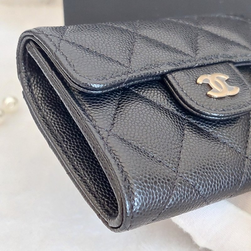 Chanel ~AP0220 🎀現貨實拍 🎀香奈兒雙層金扣~ 零錢卡包~~近新品(僅拍照)-15