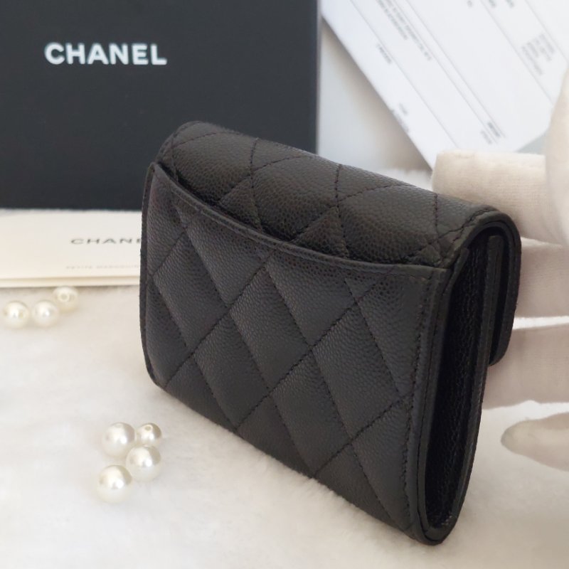 Chanel ~AP0220 🎀現貨實拍 🎀香奈兒雙層金扣~ 零錢卡包~~近新品(僅拍照)-21