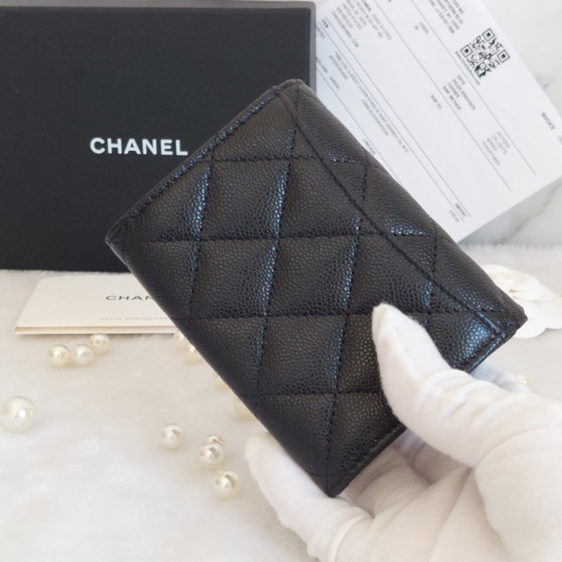 Chanel ~AP0220 🎀現貨實拍 🎀香奈兒雙層金扣~ 零錢卡包~~近新品(僅拍照)-24