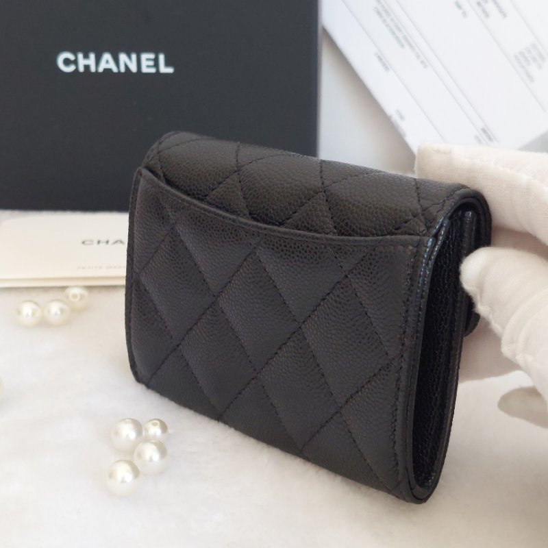 Chanel ~AP0220 🎀現貨實拍 🎀香奈兒雙層金扣~ 零錢卡包~~近新品(僅拍照)-25